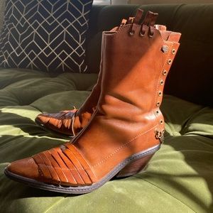 RARE Harley-Davidson Leather Cowboy Boots